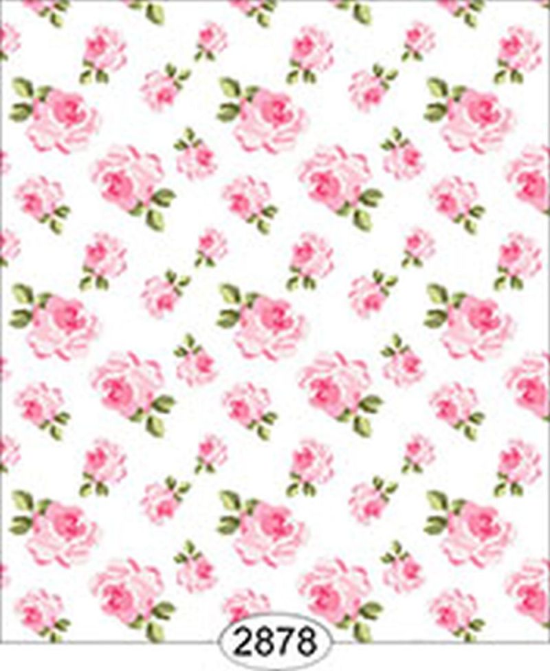 Wallpaper - Tea for Two - Floral Toss White