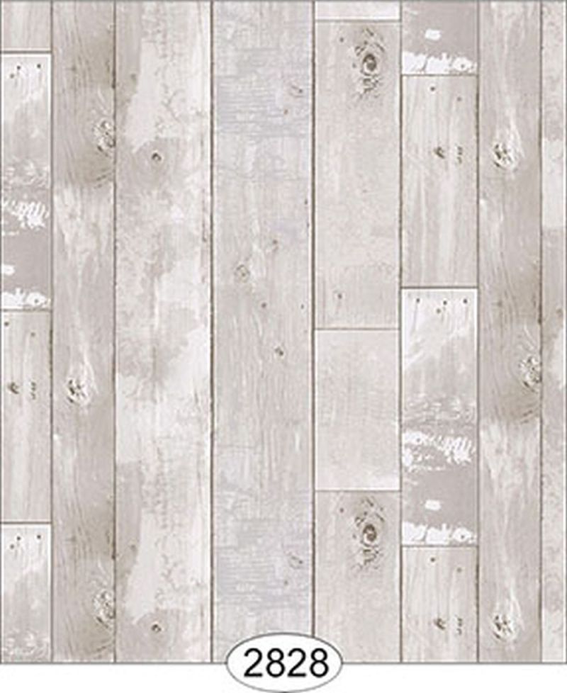 Wallpaper - Reclaimed Wood Floor - Grey