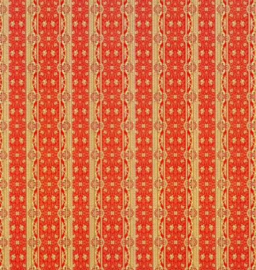 Wallpaper - Orange Stripe by World Model 35577 - Image 2