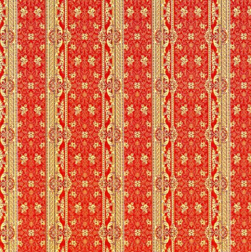 Wallpaper - Orange Stripe by World Model 35577