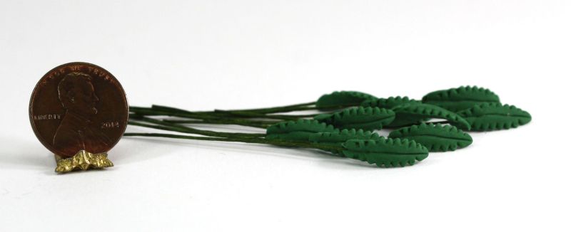 Set of 10 Long Stemmed Green Leaves by Bright deLights