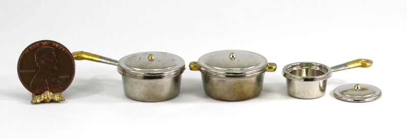Silver Cookware Pot Set