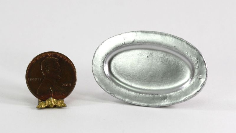 Silver Metal Serving Platter