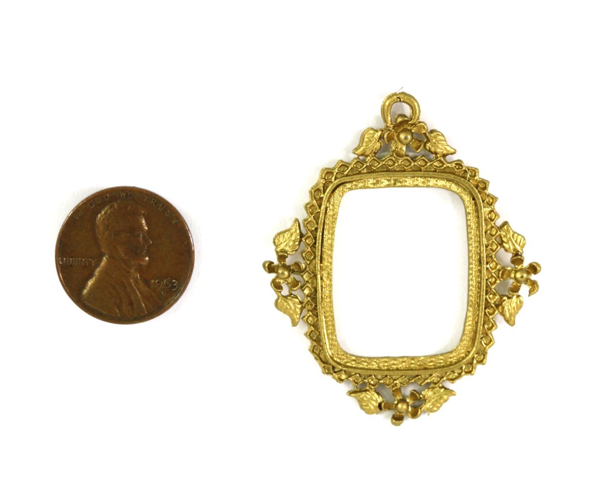 Victorian Gold Picture Frame by Island Crafts & Miniatures
