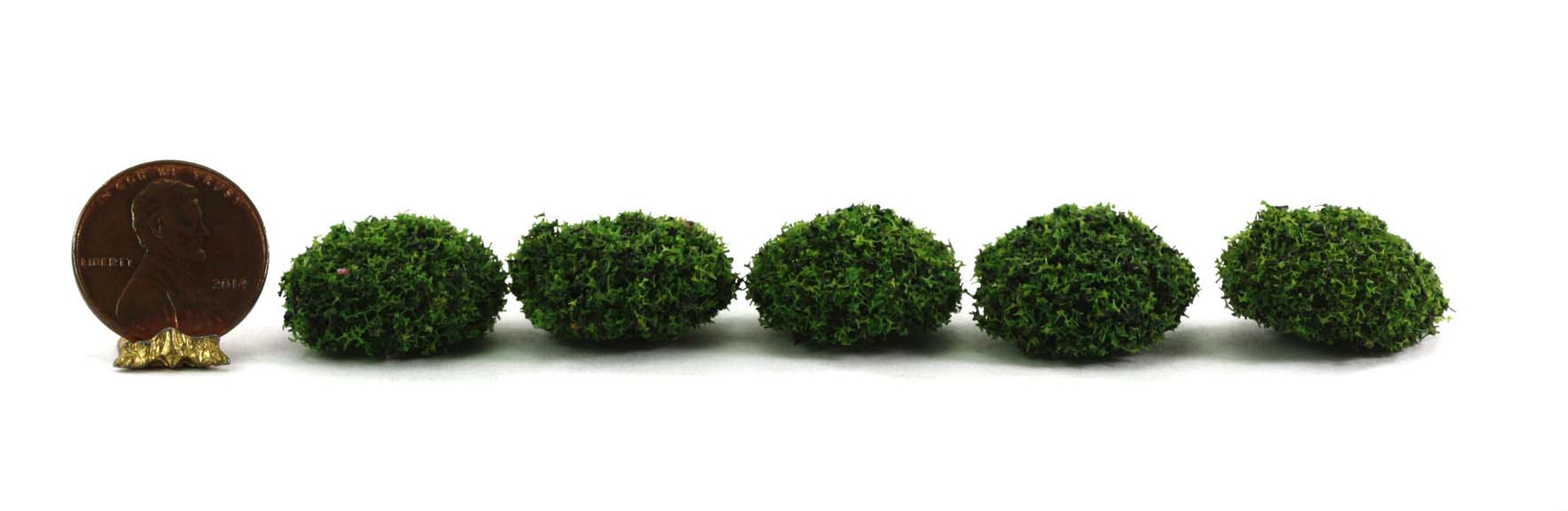 Set of 5 Tree/Bush Mounds by Model Builders Supply