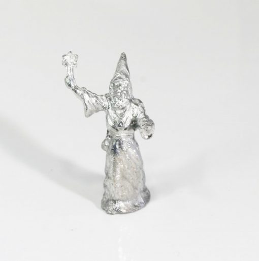 Pewter Metal Wizard Holding a Star