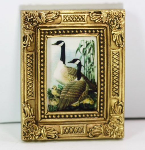 Print of a Vintage Geese Painting