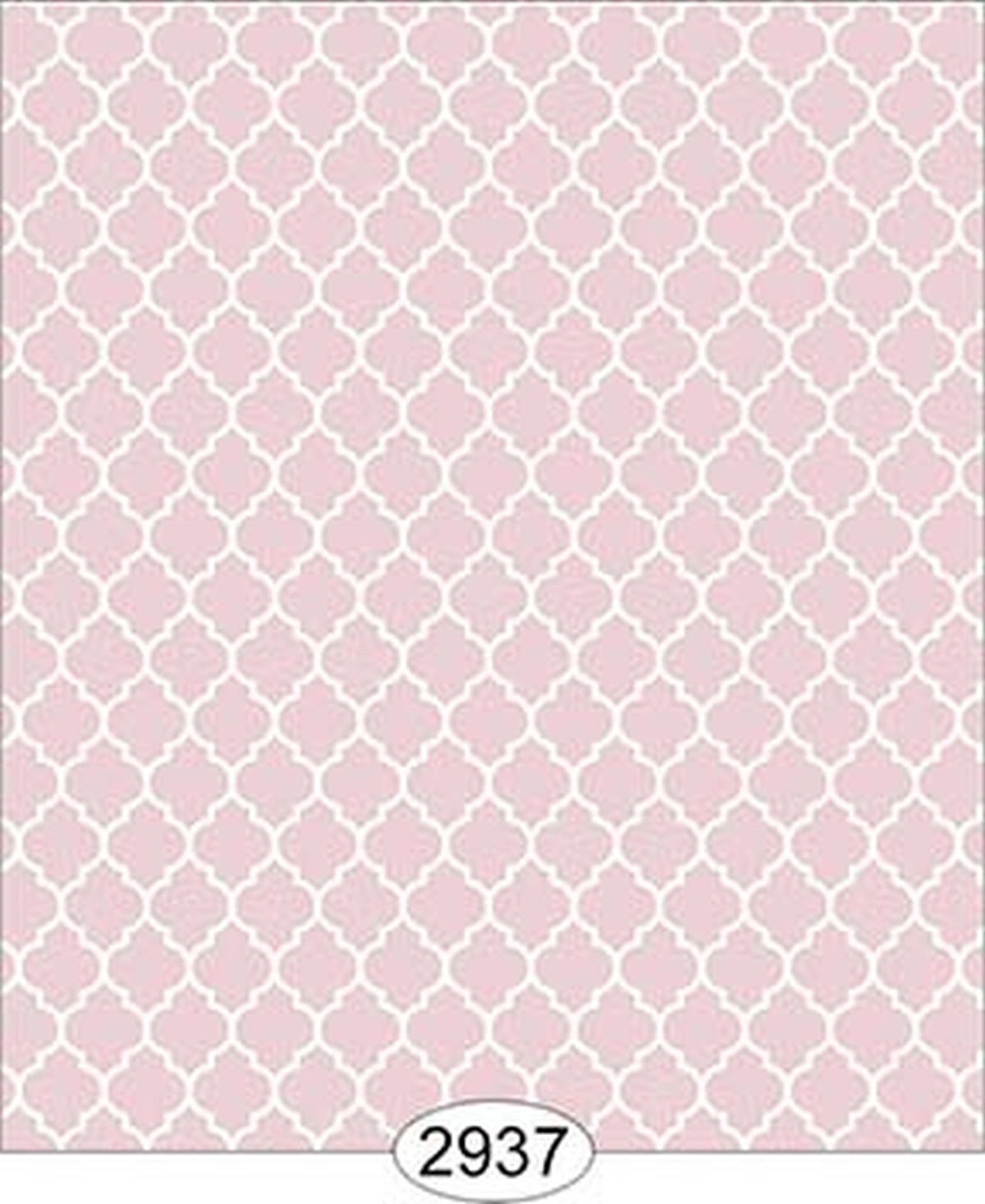 Wallpaper Geometric Trellis Reverse Pink Light