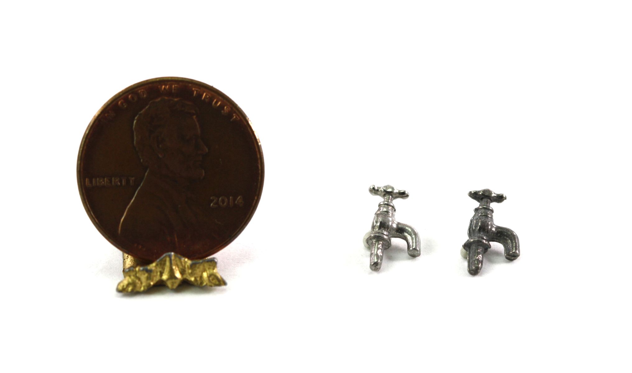 Upright Taps in Polished Metal 1:24 Scale by Phoenix Models