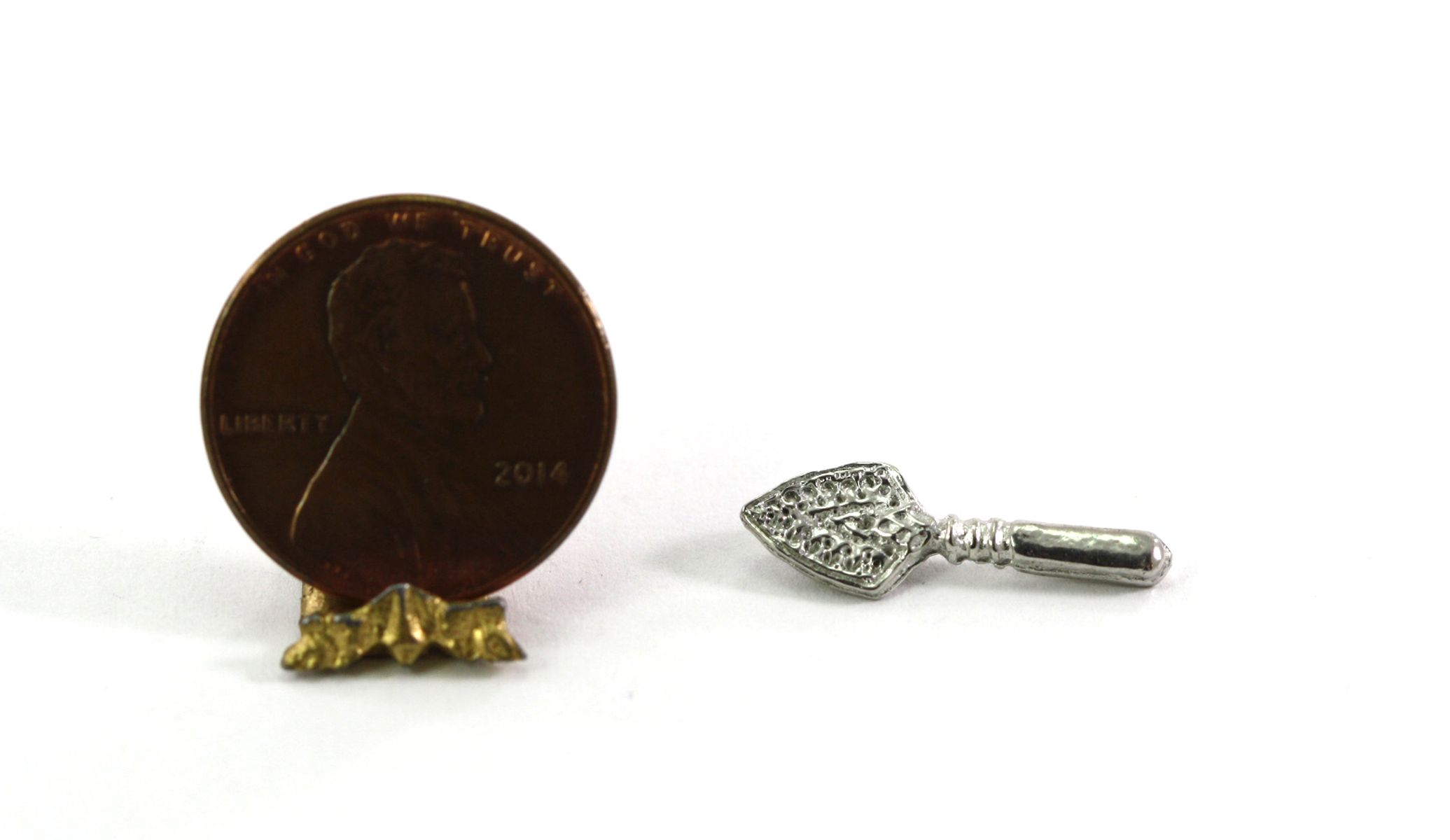 Pastry Slice in Polished Pewter by Warwick Miniatures