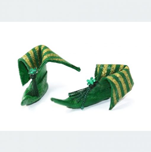 Pair of Green Elf Boots by Sylvia Roundtree