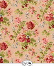 Pink Floral Rose Garden Wallpaper