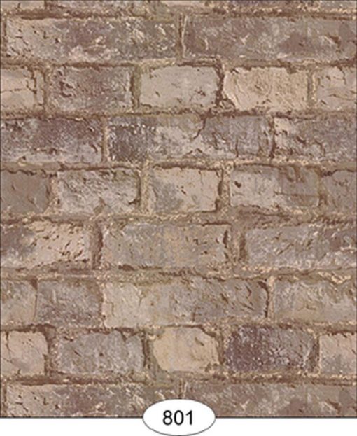 Weathered Brick in Tan Wallpaper