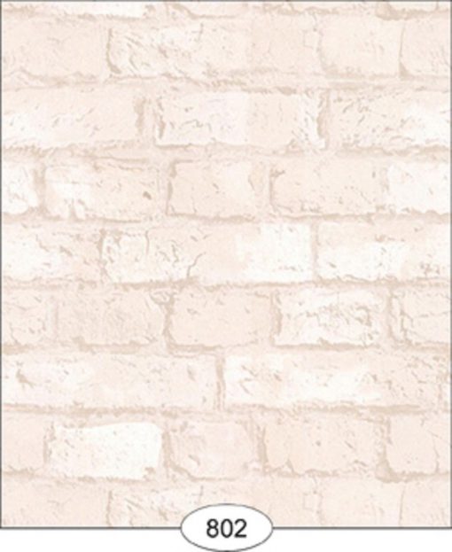 Wallpaper Weathered Brick in White