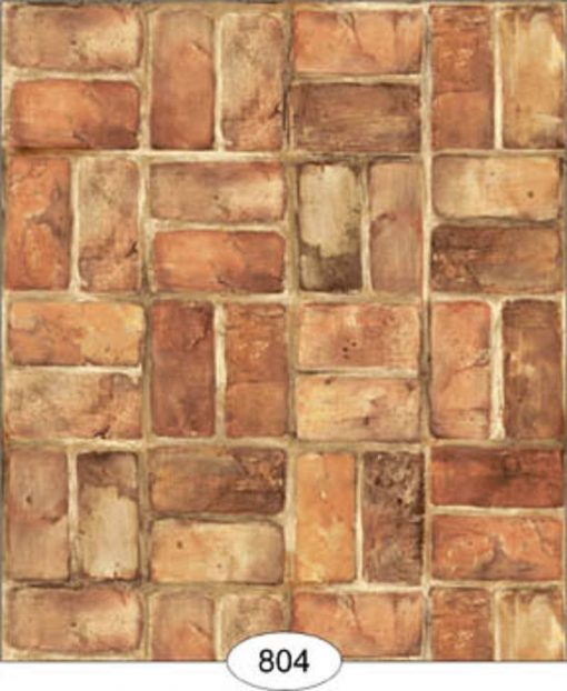 Wallpaper Set Brick in Blush