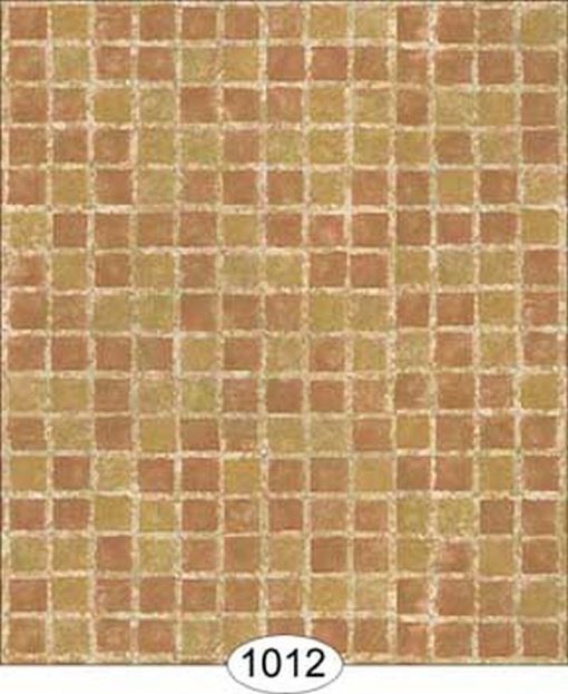 Mosaic Tile Beige Wallpaper
