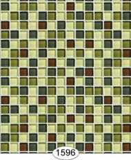 Wallpaper Mosaic Glass Tile Green