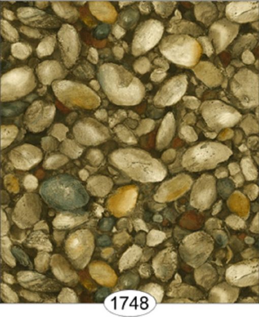 Wallpaper Pebbles Dark Brown