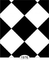 Wallpaper Tile Diamond Black & White (.75 inch)