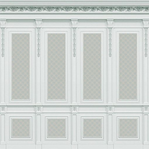 French Wall Panel Boiserie Blue
