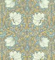 Wallpaper - Victorian Tulips - Blue