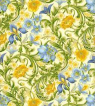 Wallpaper - Floral Tapestry - Blue