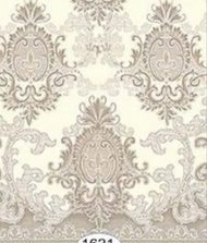 Wallpaper - Eleanor - Grey on White