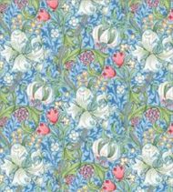 Wallpaper - Victorian Lilies - Blue