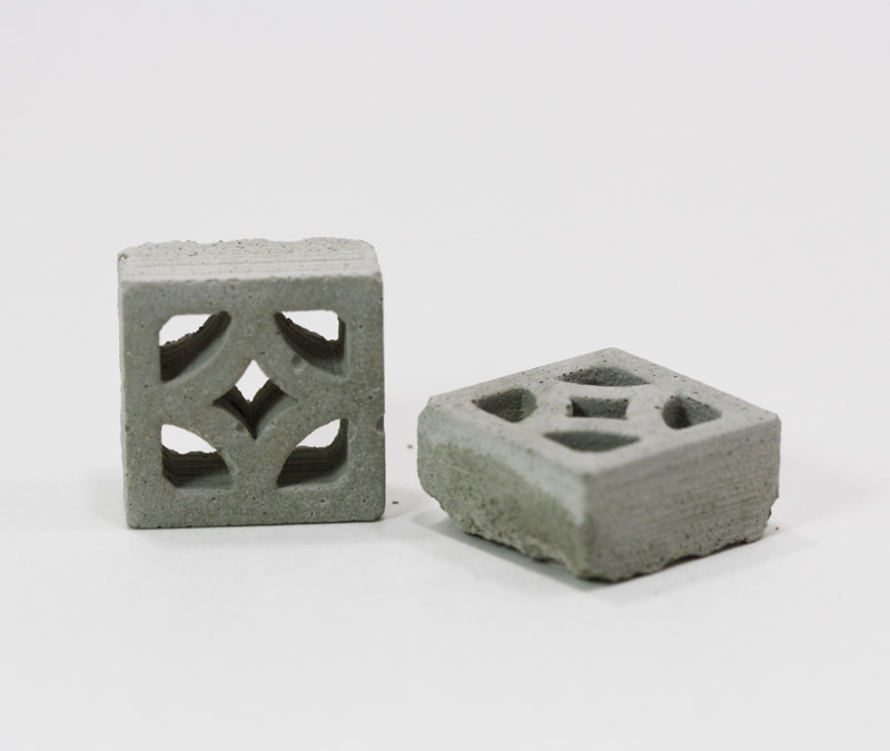 Dollhouse Miniature Artisan Empress Breeze Patio Concrete Blocks in Real Cement
