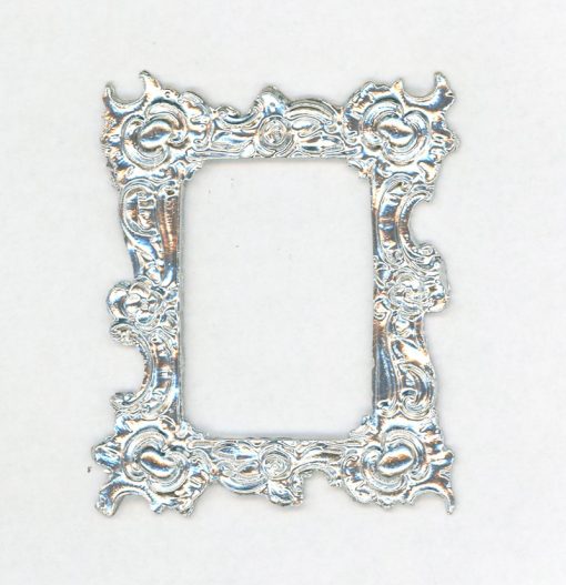 Ornate Silver Frame in Painted Metal