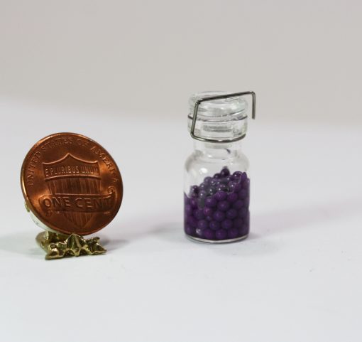 Canning Jar Filled with Blueberries