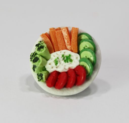 Artisan Plate of Fresh Vegetables with Dip