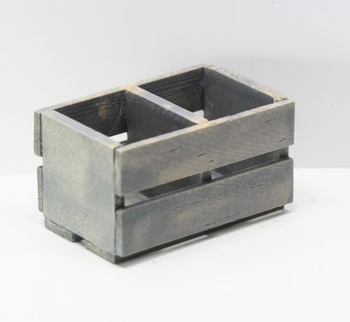 Aged Grey Wood Crate