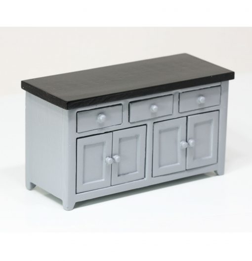 Kitchen Counter in Grey and Black by Town Square Miniatures T2634