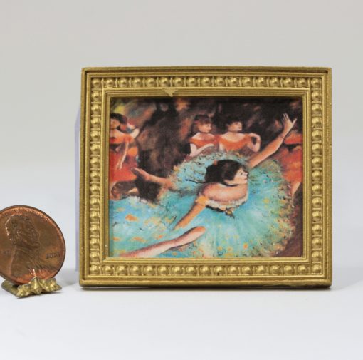 Print of Famous Degas Ballet Painting in Gold Frame