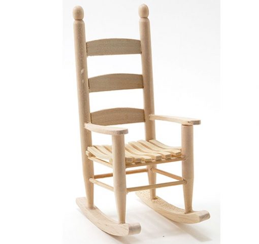 Unfinished Wood Rocking Chair by Handley House