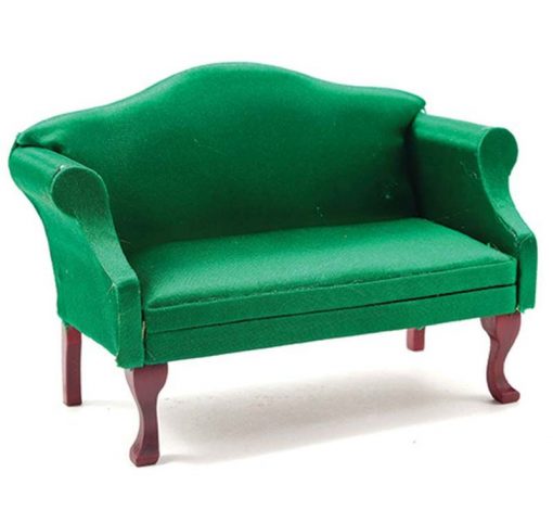 Emerald Green Fabric Sofa by Handley House
