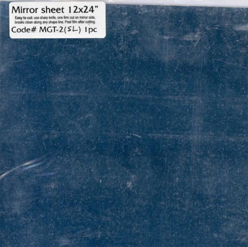 Silver Mirror Styrene Sheet by Model Builders Supply