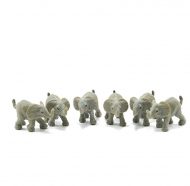 Set of 6 Grey Elephants by Multi Minis