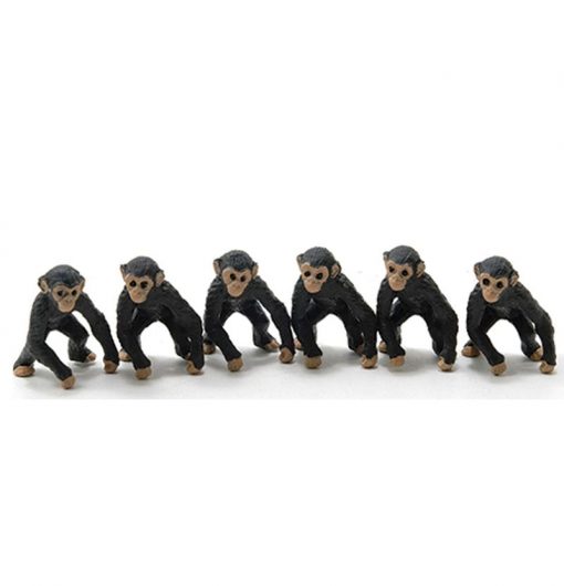 6 Piece Chimpanzee Set by Multi Minis
