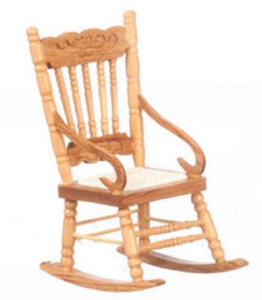 Antique Look Oak Replica Rocking Chair