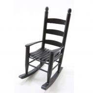 Black Painted Wood Rocking Chair by Handley House