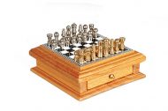 Chess Set in Oak by Town Square Miniatures