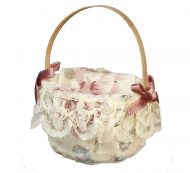 Fabric Lined Basket by Town Square Miniatures