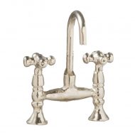 Old Fashioned Faucet Set in Silver Chrome