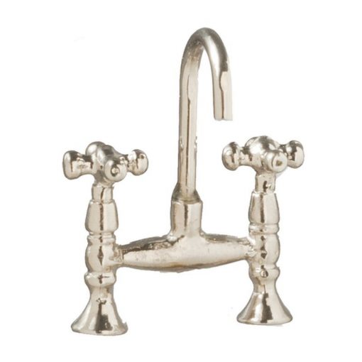 Old Fashioned Faucet Set in Silver Chrome