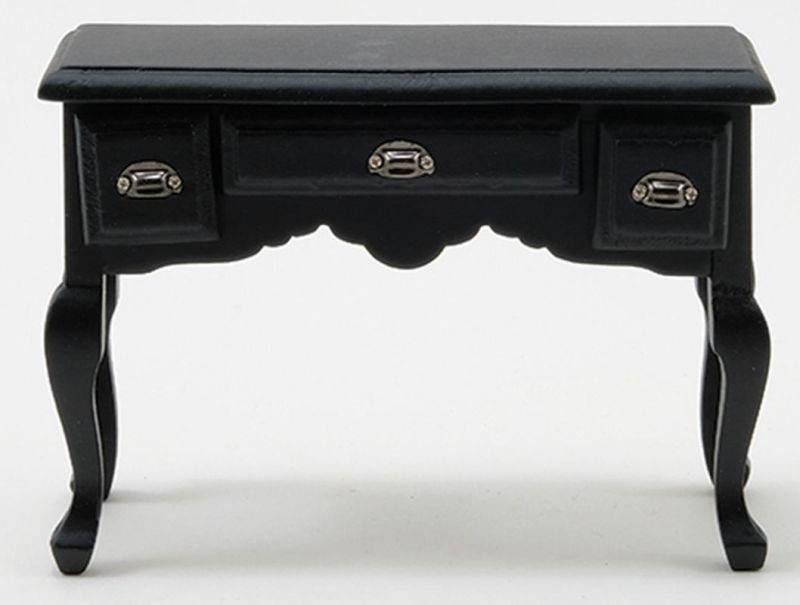 Black Desk with Pewter Hardware by Handley House