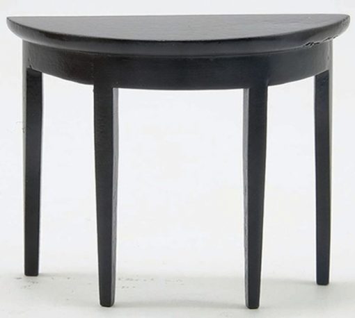 Half Round Side Table in Black by Classics of Handley House