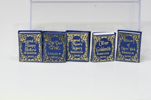 Set of 5 Classic Gold Foil Books by Washington Irving by New Creations - Image 3