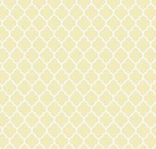 Wallpaper Geometric Trellis Reverse Yellow 2939